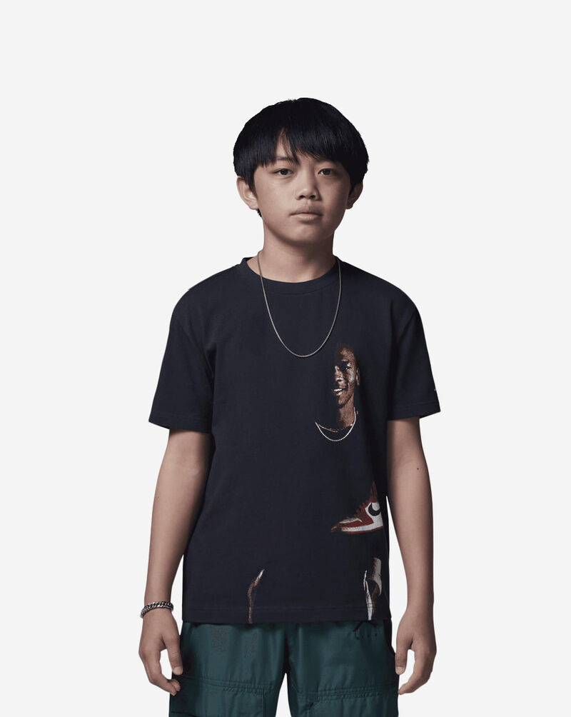 Jordan Big Kids' J Day T-Shirt 95D674-G0T Black 1