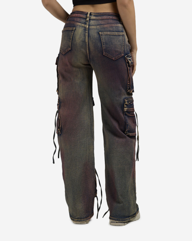 American Bazi Colored Washed Cargo Denim RJH-5914-PNK Pink 2