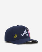 Mitchell  Ness Atlanta Braves Pro Pinch Butterfly Snapback Hat HP20187-ABRNAVY Blue 1