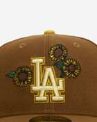 New Era 59Fifty Los Angeles Dodgers Sunflower Fitted Hat 60949327 Brown 2
