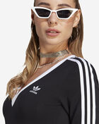 adidas 3/4 Sleeve Maxi V Neck Dress IK0439 Black 3