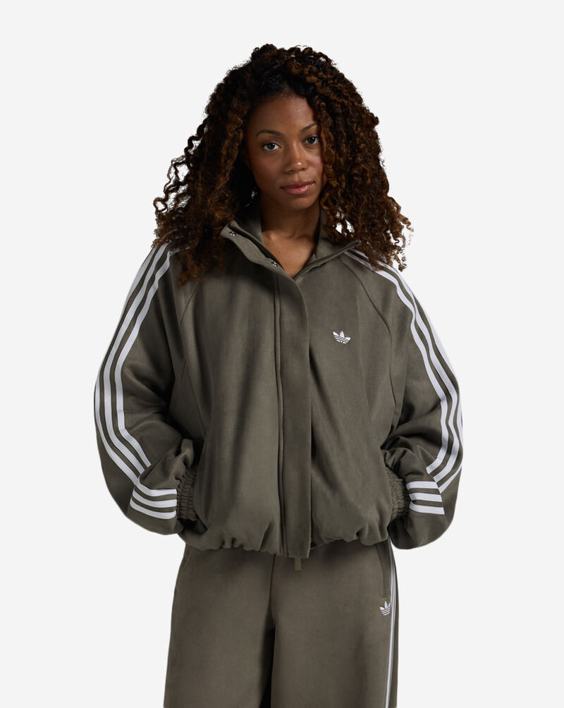 adidas Adilenium Season 6 Faux Suede Track Top LH1923 Green 1