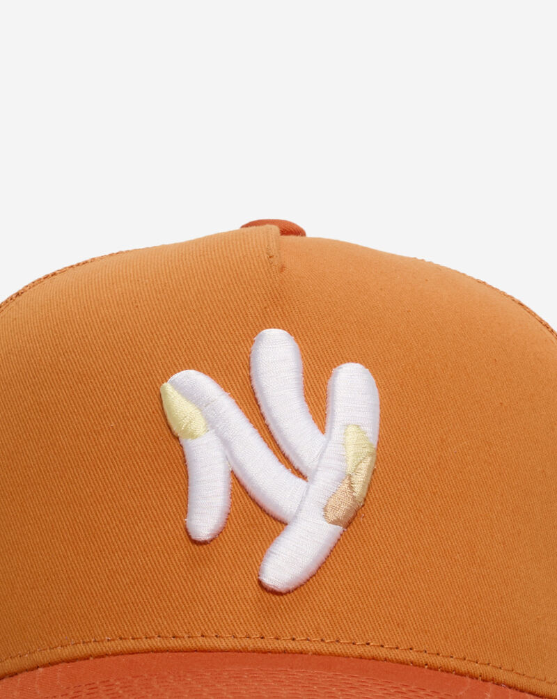 Field Grade NY Kurve King Twill Mesh Back Trucker Hat 1006396 Orange 2