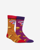 Odd Sox Smuckers and Jif Split Crew Socks (L) 40724MONCD Multi 3