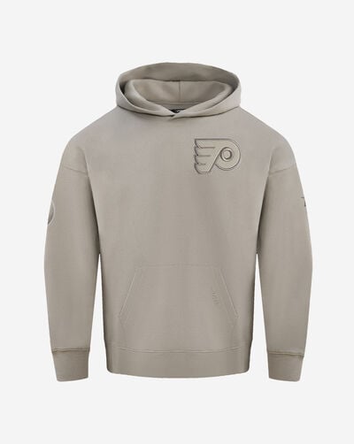 Philadelphia Flyers Neutral Drop Shoulder Fleece Pullover Hoodie