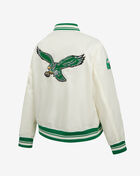 PRO STANDARD Philadelphia Eagles Retro Classic Rib Satin Jacket FPEU44148-EKG cream 4