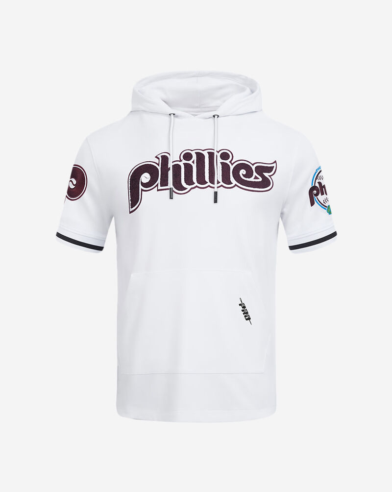 PRO STANDARD Philadelphia Phillies Classic Chenille Double Knit Pull Over Hoodie  LPH135087-WBL White 1