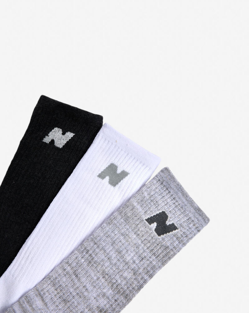 New Balance 3Pk 550 Fashion Lifestyle Crew Socks NBU241CR10-004 Grey 2