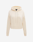 Atlanta Braves Neutral Cropped Pullover Hoodie
