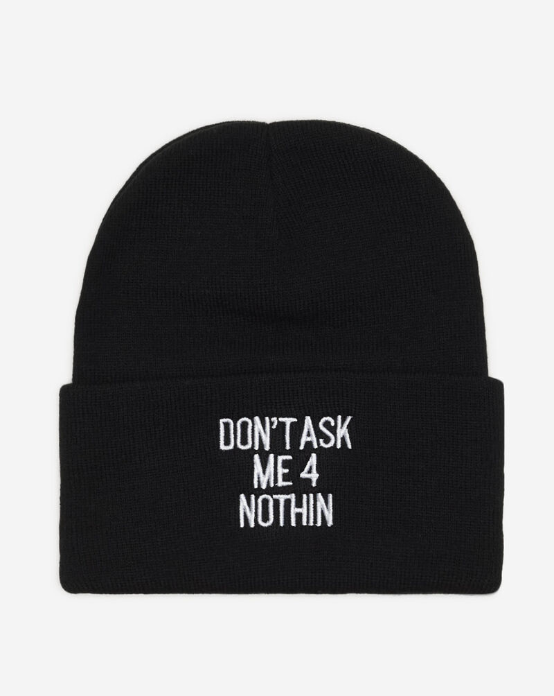 Field Grade Don't Ask Me Black Cuff Beanie 1004961 Black 1