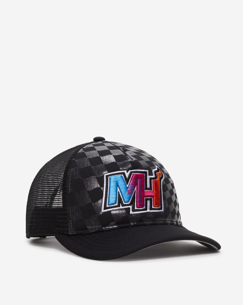 New Era 9Forty A-Frame Miami Heat Raceway Snapback Hat 60641191 Black 1