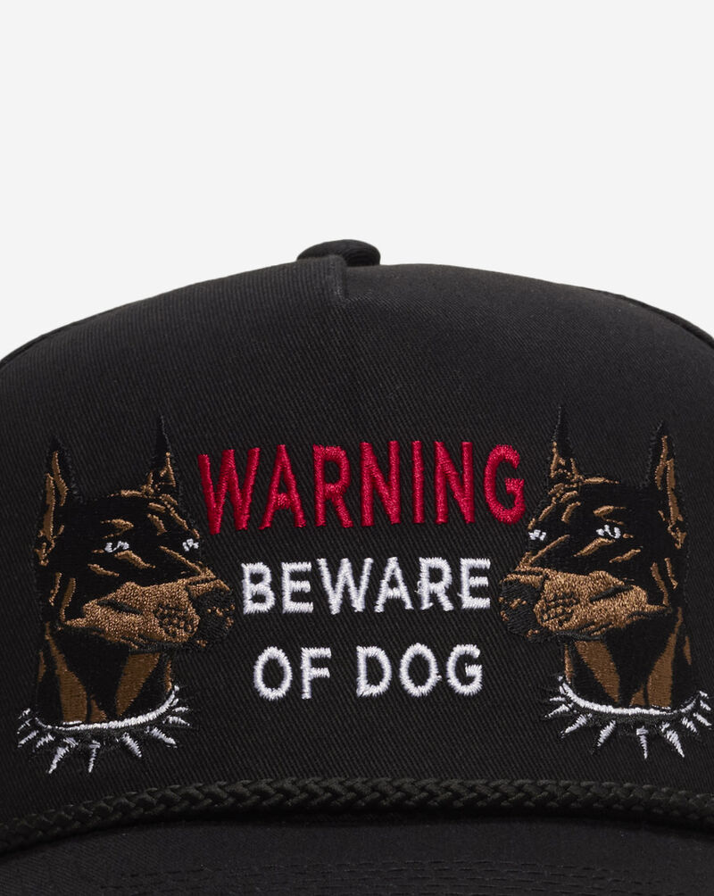 Field Grade Beware Of Dog Twill Trucker Hat 1005032 Black 2