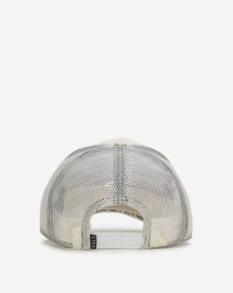 Cult of Individuality Lightening Mesh Back Trucker Hat 626BS-CH75C White 3