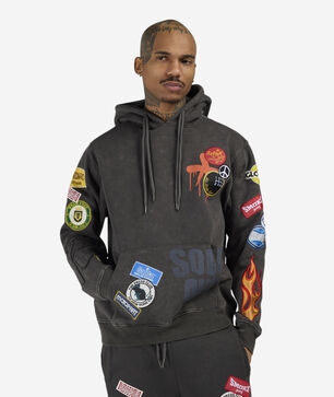 Multi Embroidery Patch Hoodie 