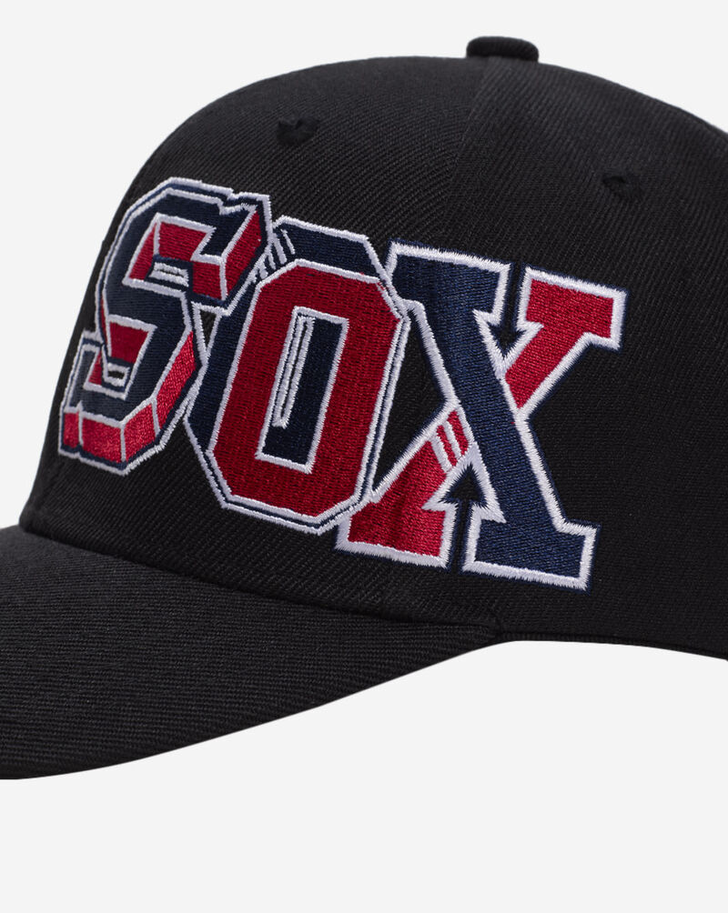 Mitchell  Ness Boston Red Sox Hyper Type Pro Crown Snapback Hat HP10053-BRSBLCK Black 2
