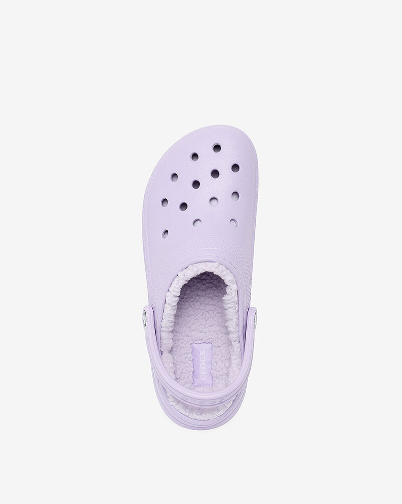 fuzzy purple crocs
