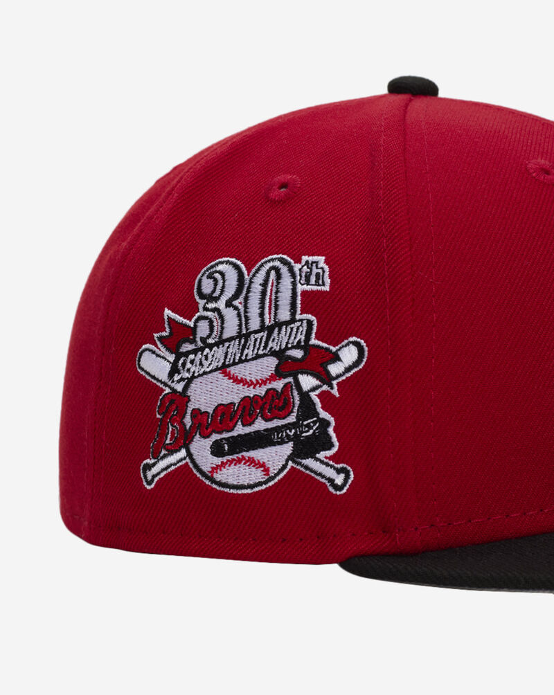 59Fifty Atlanta Braves Fire Red Fitted Hat