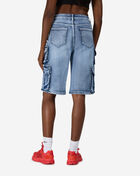 American Bazi 2Pkt Cargo Jorts RSS-668-BLU Blue 2