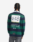 First Row Patch Long Sleeve Polo FRO0003-GRN Green 2