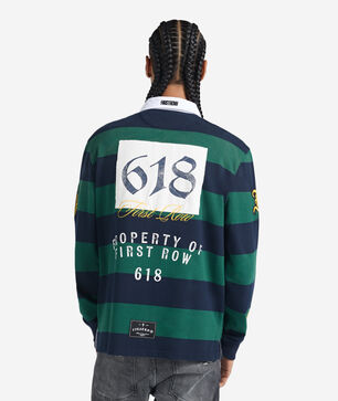 Patch Long Sleeve Polo