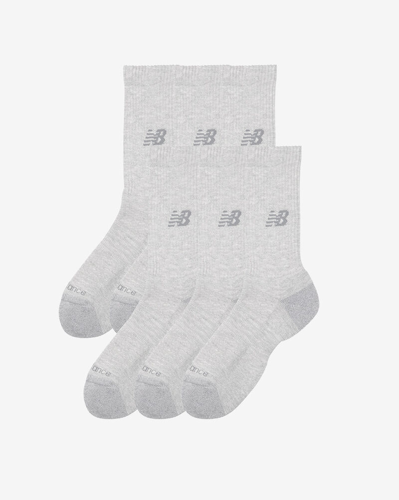 New Balance Active Crew Socks 6 Pack LAS65201AGT Grey 1