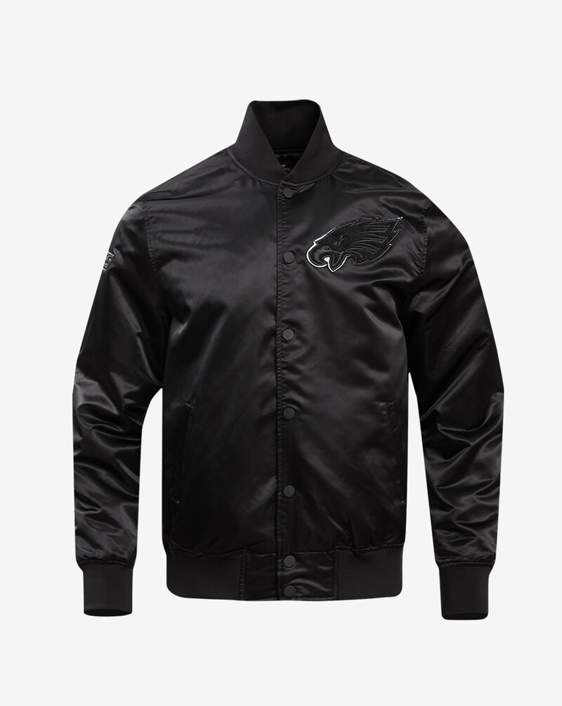 PRO STANDARD Philadelphia Eagles Triple Black Satin Jacket FPE6410212-3BK Black 1
