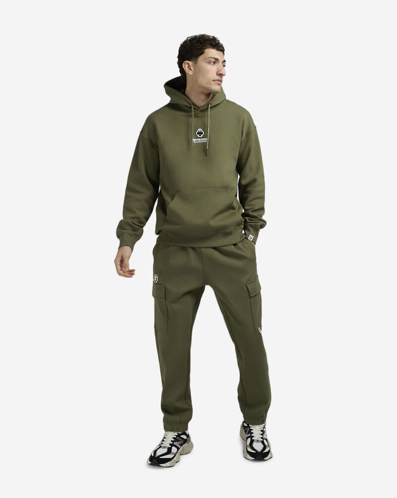 AAPE Terry Clover Face Badge Hoodie AAPSWMB323XXNKHD Green 4