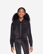 Girls' Full-Zip Ribbed Hoodie