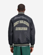 Varsity Satin Bomber Jacket