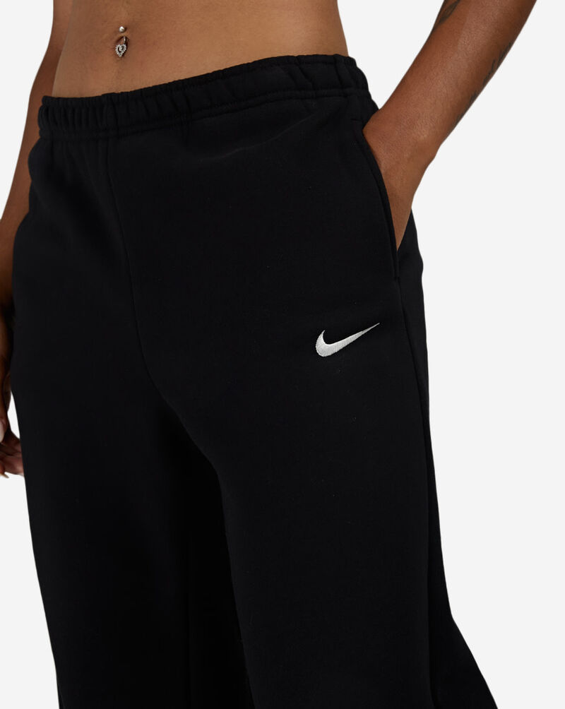 Nike Studio Fleece Medium Weight Mid-Rise Wide-Leg Pants IU1958-001 Black 3
