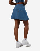 Faux Denim Knit Skirt