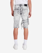Multi Detail Cargo Denim Shorts