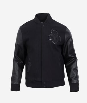 New York Liberty Triple Black Wool Varsity Jacket 