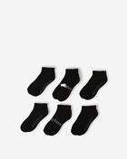 New Balance Athletic Logo Toe 6Pk Quarter Socks NBM231QT12-001 Black 1