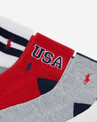 USA 6Pk Quarter Socks (L)