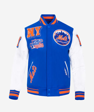 New York Mets Mash Up Rib Wool Varsity Jacket