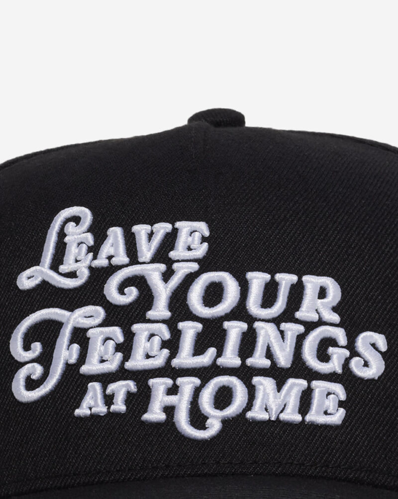 Field Grade Leave Your Feelings Wool Trucker Hat 1005922 Black 2