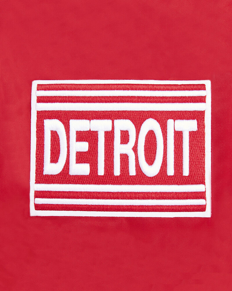 PRO STANDARD Detroit Red Wings Retro Classic Rib Satin Jacket HDR667541-RED Red 4