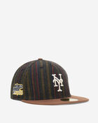 New Era 59Fifty New York Mets Herringbone 2-Tone Fitted Hat 60586699 Brown 1