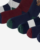 Polo Ralph Lauren Head Of The Charles Bear 6Pk Crew Socks (L) 821594PK3-991 Multi 3