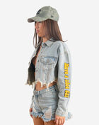 Yellow Smiley Denim Jacket