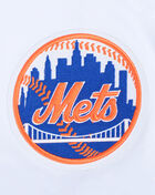 PRO STANDARD New York Mets Classic Chenille Double Knit Short Sleeve Pull Over Hoodie LNM135080-WTB White 2