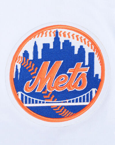New York Mets Classic Chenille Double Knit Short Sleeve Pull Over Hoodie