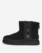 UGG Classic Mini Zipper Tape Logo Boots 1144034BLK Black 1