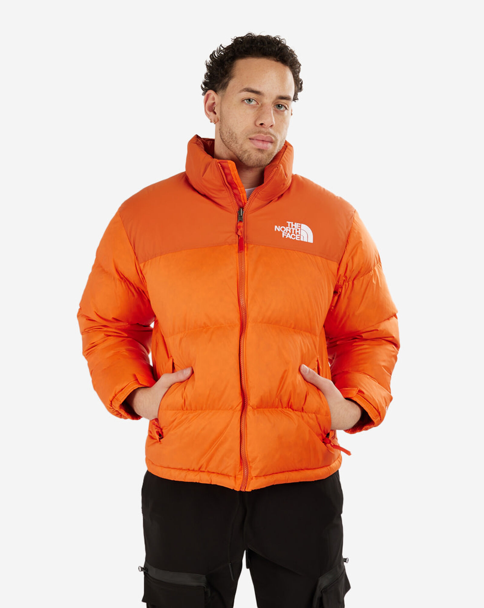 Shop The North Face 1996 Retro Nuptse Jacket NF0A3C8D-19N orange ...