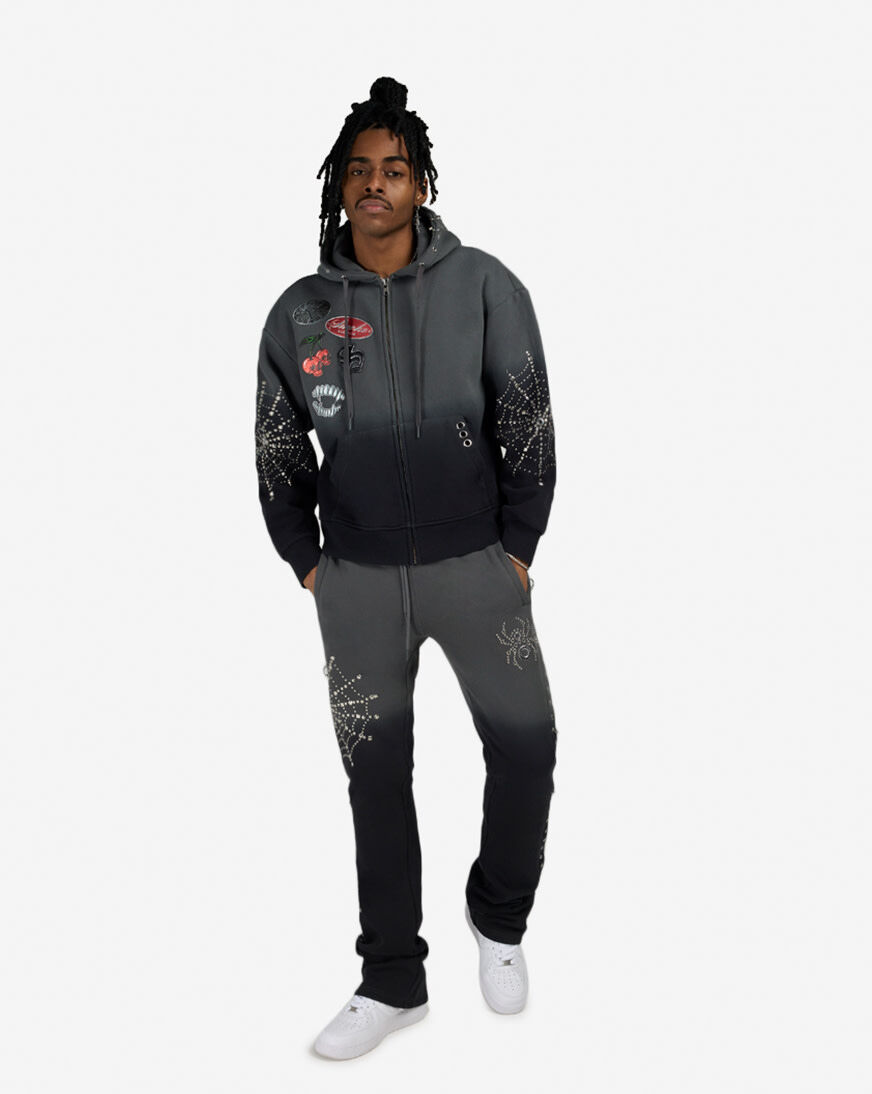 Shop Smoke Rise No Rules Fleece Full Zip Hoodie FO26S467SN-BLK