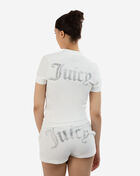 Short Sleeve Big Bling Velour Track Jacket