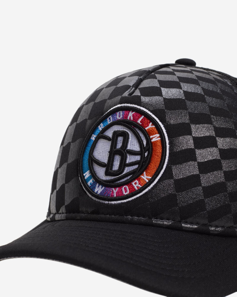 New Era 9Forty A-Frame Brooklyn Nets Raceway Snapback Hat 60641198 Black 2