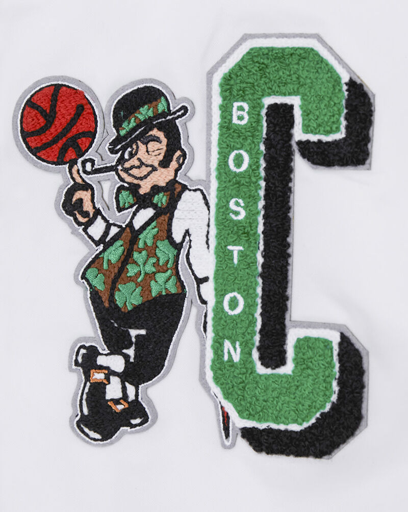 PRO STANDARD Boston Celtics Mash Up Rib Satin Jacket BBCU515702-WG White 2