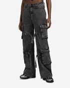 4Pkt Criss Cross Straps Cargo Denim